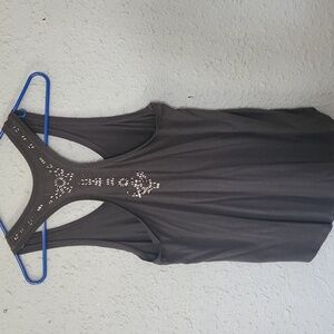 American Eagle Outfitters Charcoal Tank Top